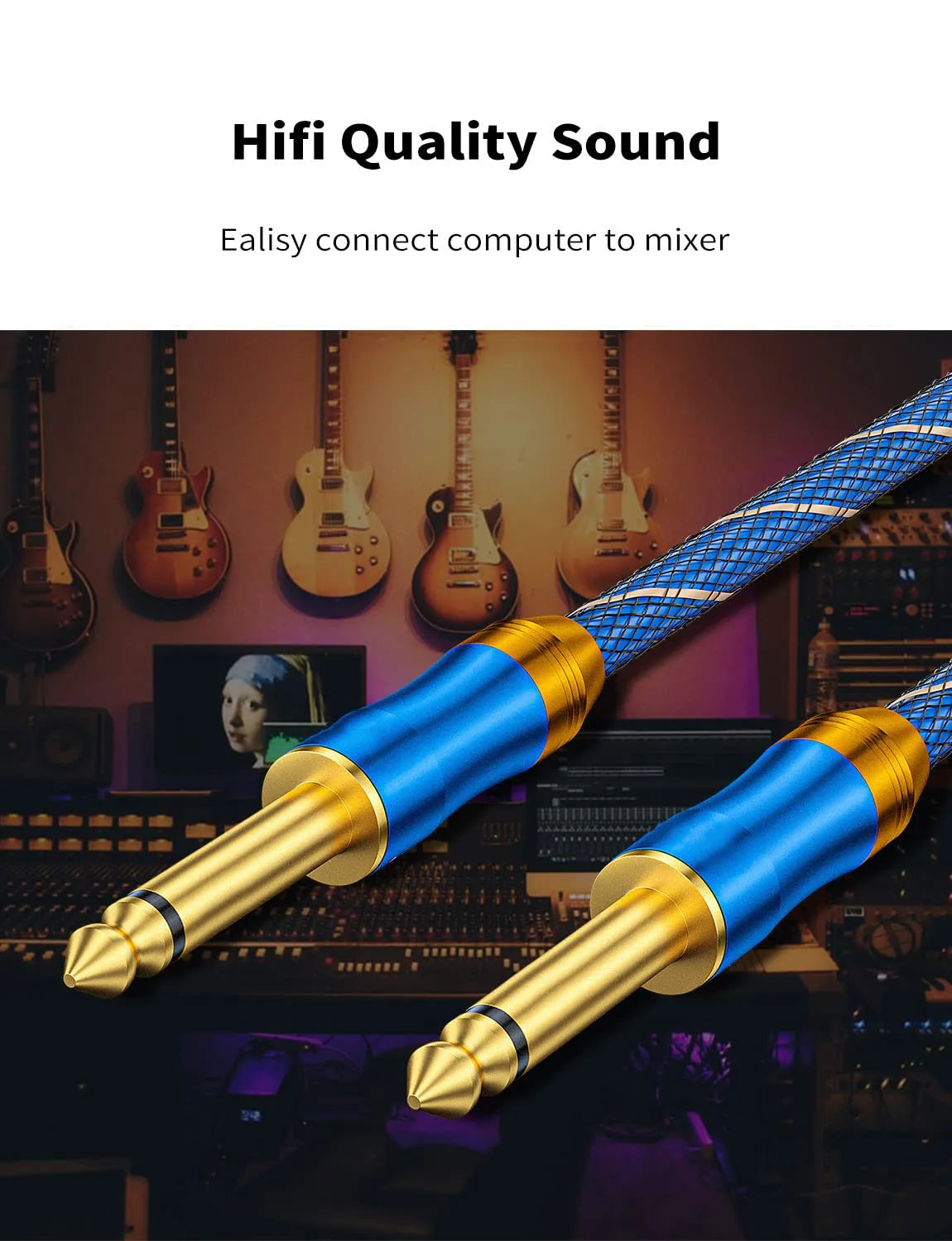 2m High Quality Guitar Cable