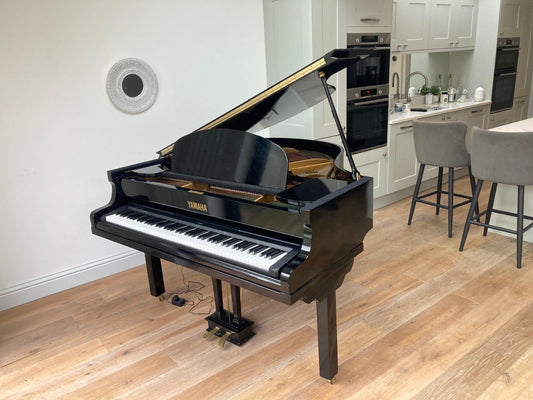Black Baby Grand Piano Digital Conversion