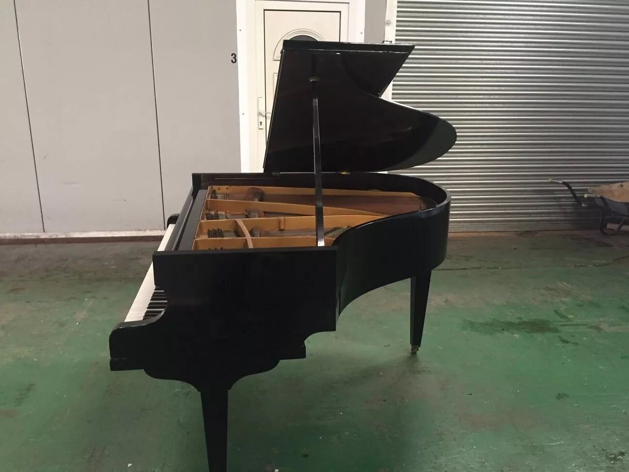 Self Playing Effect Black Baby Grand Piano