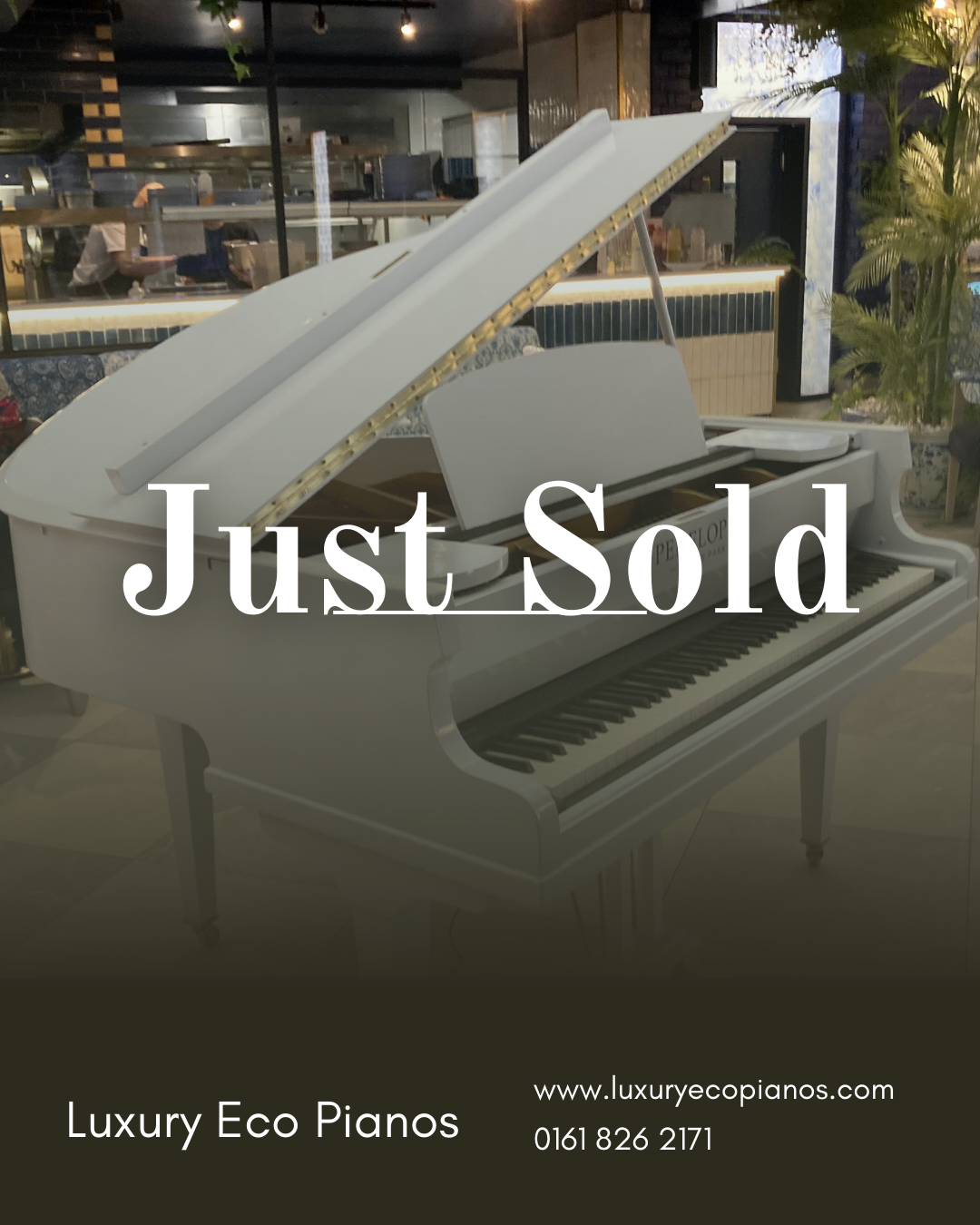SOLD - Digital-Converted White Baby Grand Piano | Acoustic Grand with Built-In Digital System - UK Delivery”