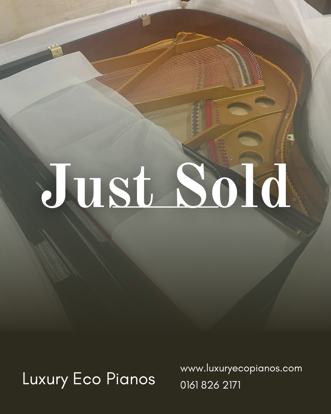 SOLD - Luxury Black Self-Playing Baby Grand Piano | Full Digital System | Delivery Included.