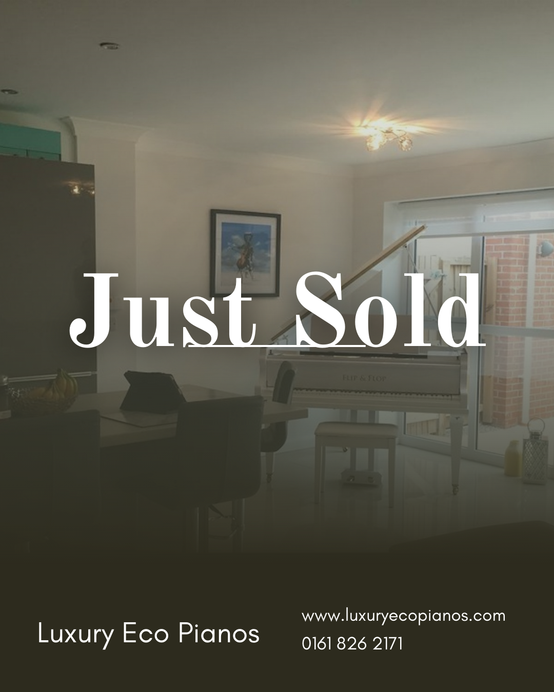 SOLD - Digital-Converted White Baby Grand Piano | Acoustic Grand with Built-In Digital System - UK Delivery''