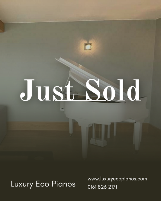 SOLD - Digital-Converted White Baby Grand Piano | Acoustic Grand with Built-In Digital System | UK Delivery”.