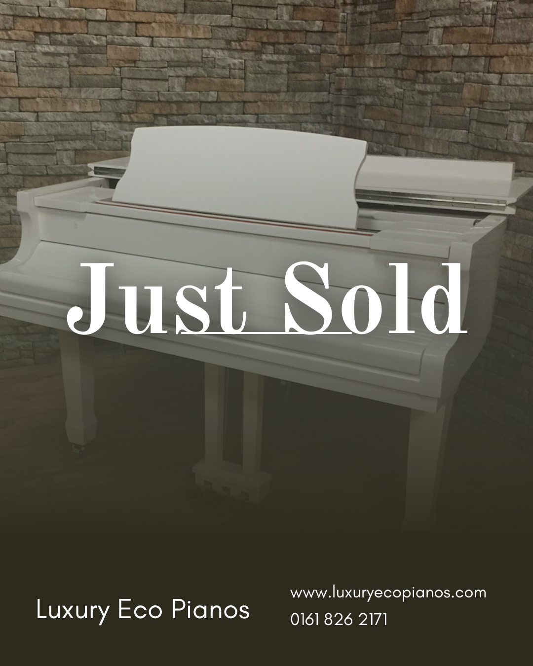 SOLD - Luxury White Self-Playing Baby Grand Piano | Full Digital System | Delivery Included.