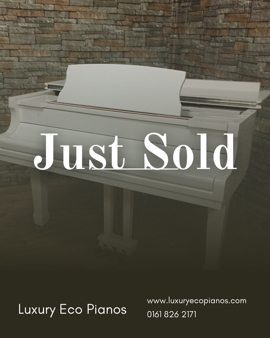 SOLD - Luxury White Self-Playing Baby Grand Piano | Full Digital System | Delivery Included.