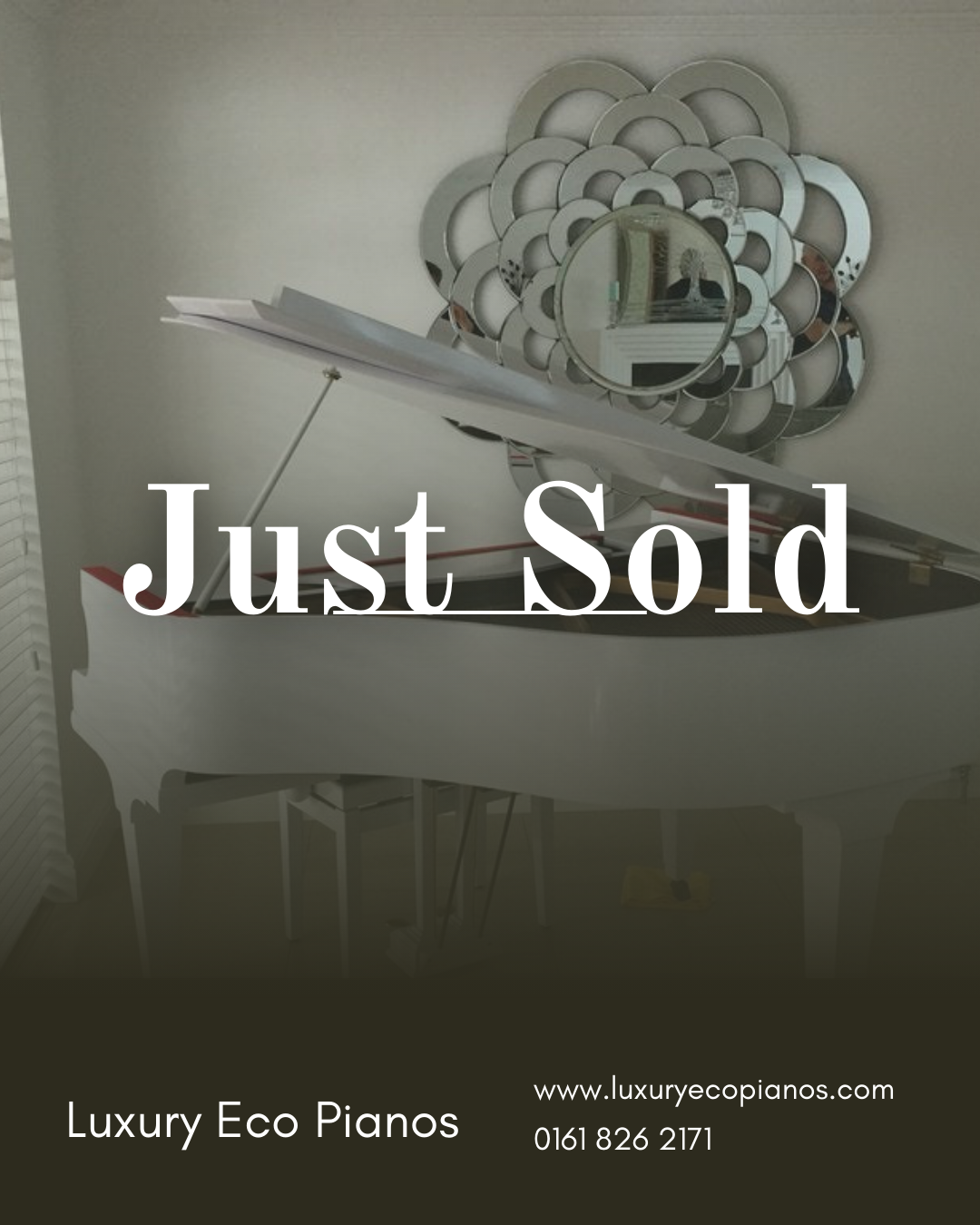SOLD - Digital-Converted White Baby Grand Piano | Acoustic Grand with Built-In Digital System | UK Delivery”