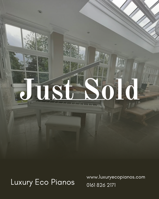 SOLD - Luxury White Self-Playing Baby Grand Piano | Full Digital System | Delivery Included..