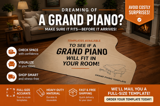 Baby Grand Piano Sizing Template