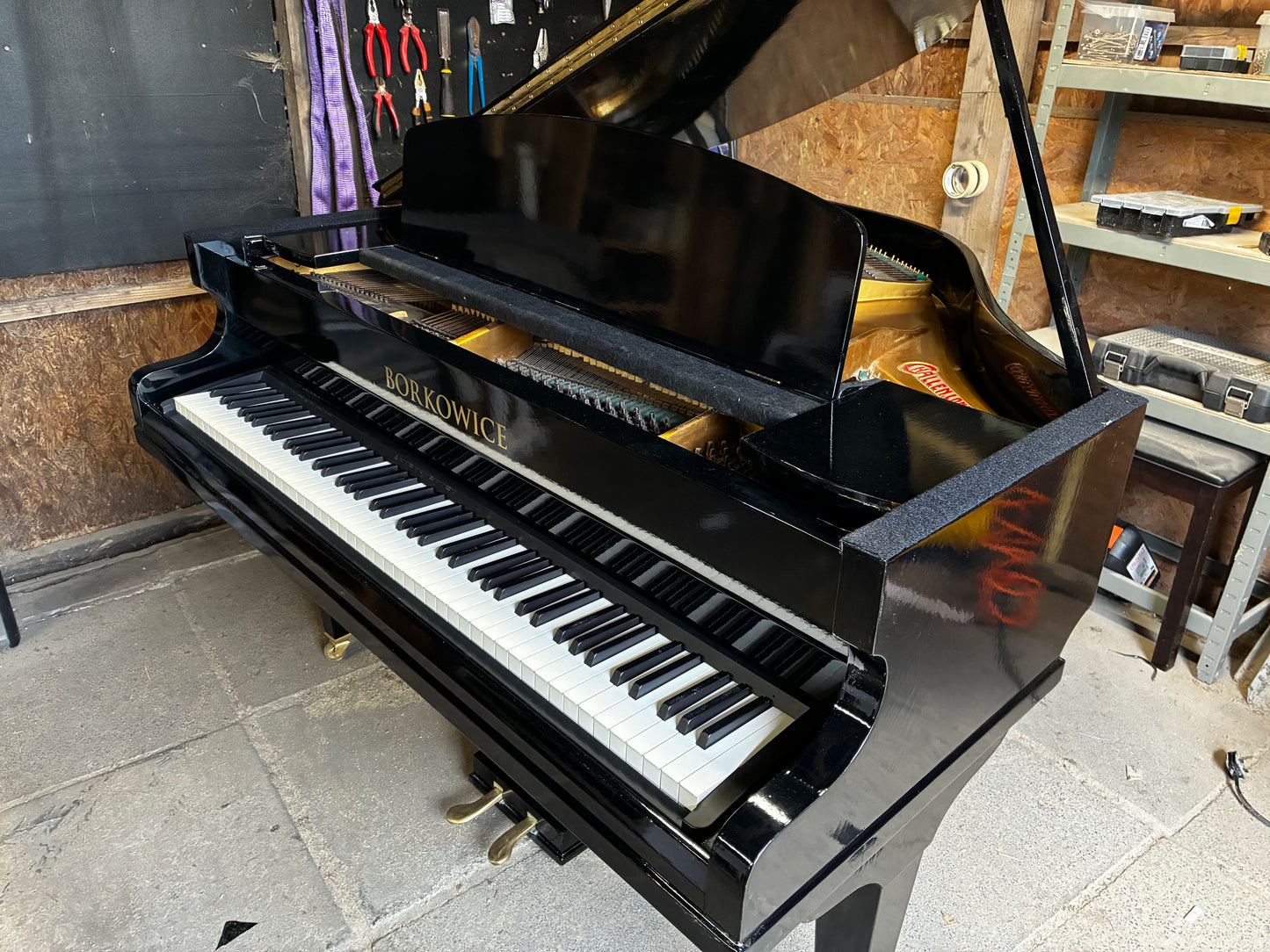 Digital-Converted Black Baby Grand Piano | Acoustic Grand with Built-In Digital System | UK Delivery”