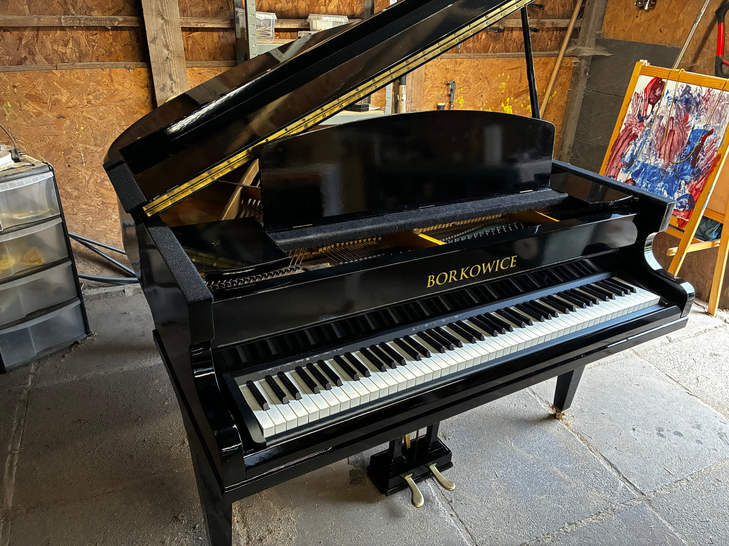 Digital-Converted Black Baby Grand Piano | Acoustic Grand with Built-In Digital System | UK Delivery”