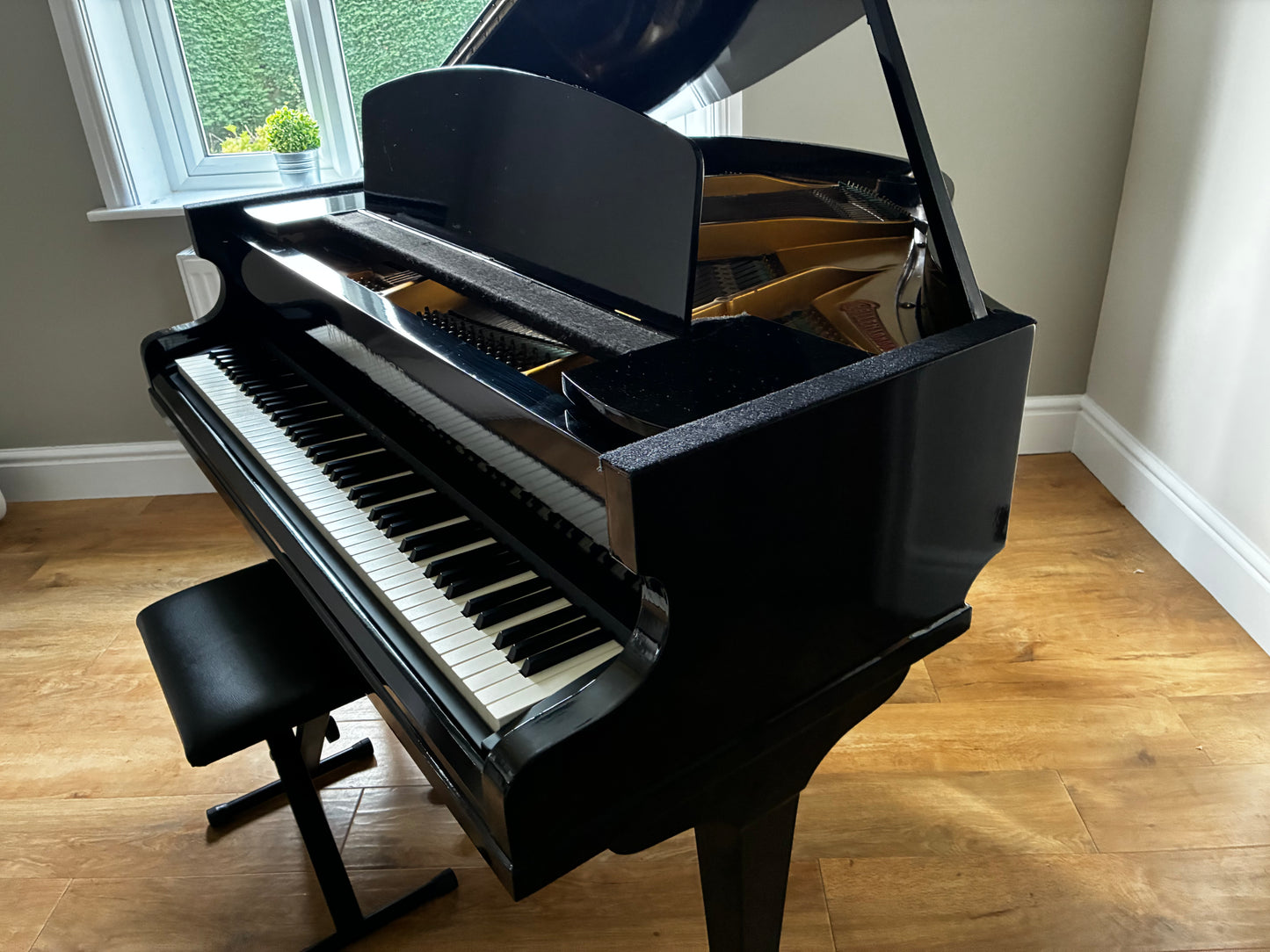 Digital-Converted Black Baby Grand Piano | Acoustic Grand with Built-In Digital System | UK Delivery”