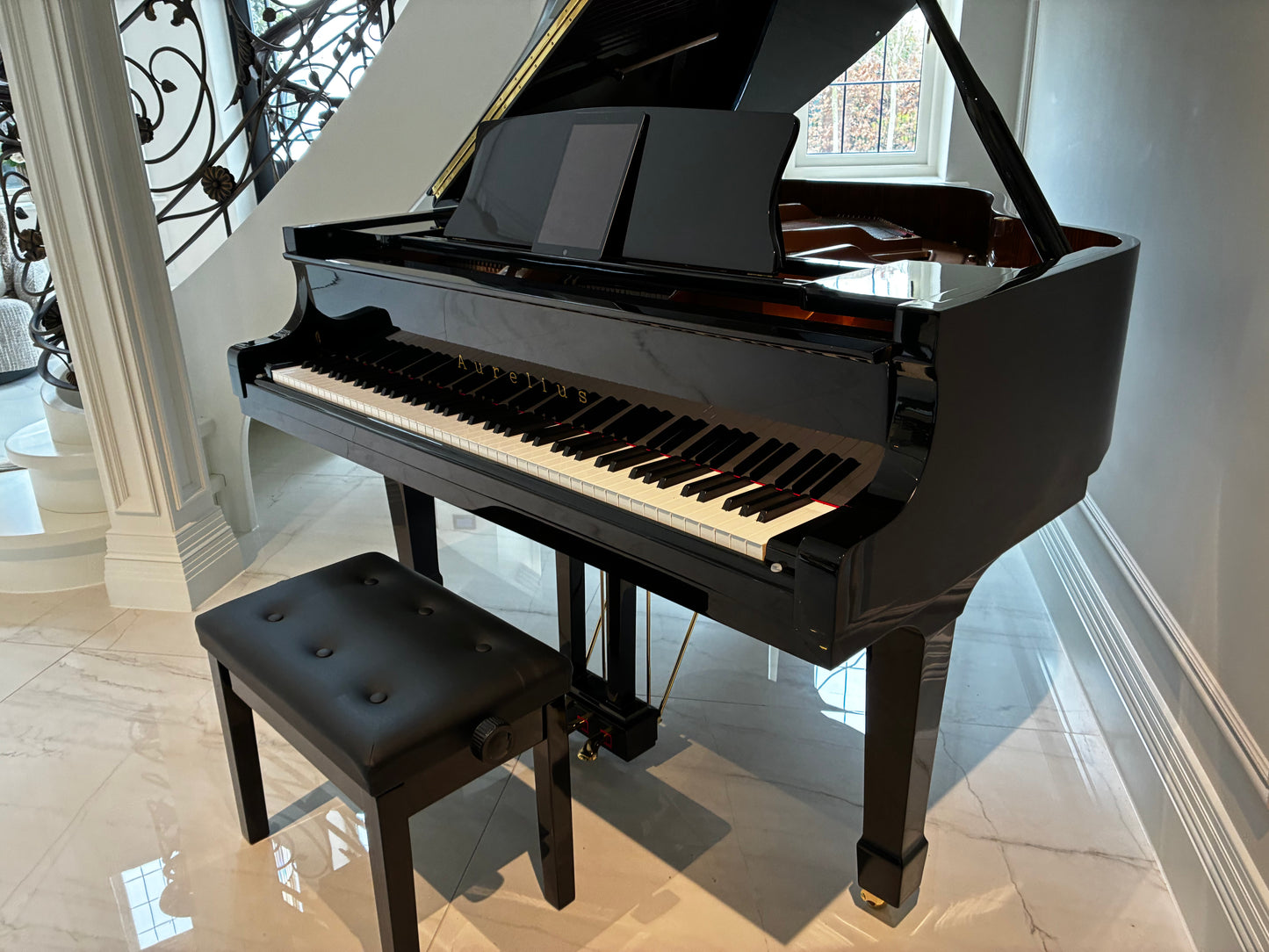 Luxury Black Self-Playing Baby Grand Piano | Full Digital System | Delivery Included