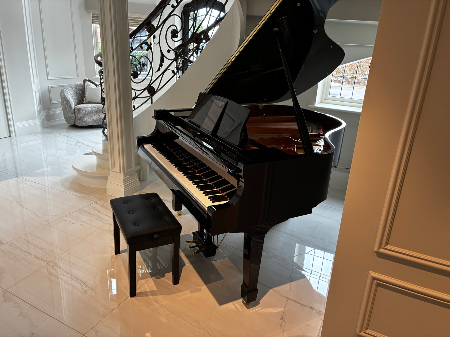 Luxury Black Self-Playing Baby Grand Piano | Full Digital System | Delivery Included