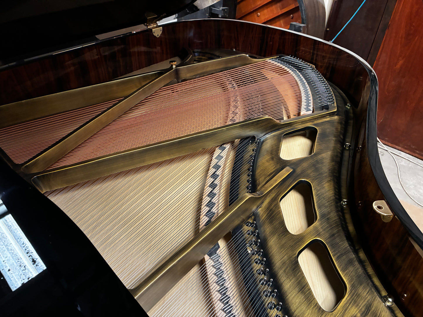 The Aurelia 170 Designer Brushed-Gold Piano