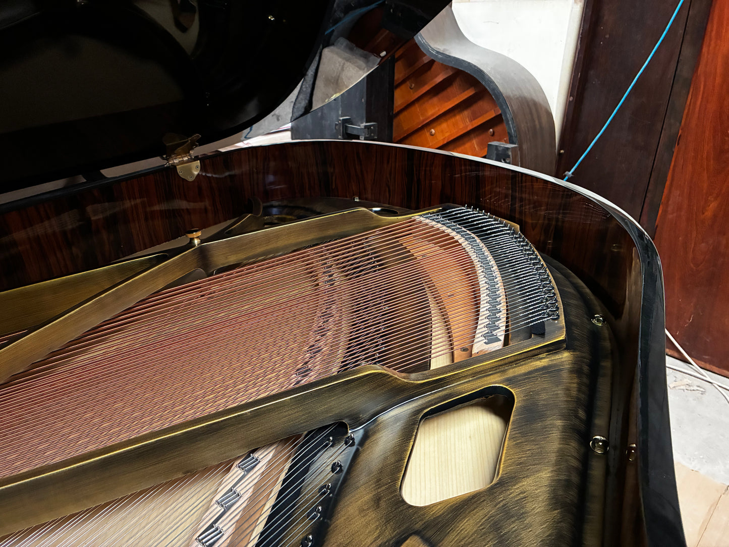 The Aurelia 170 Designer Brushed-Gold Piano