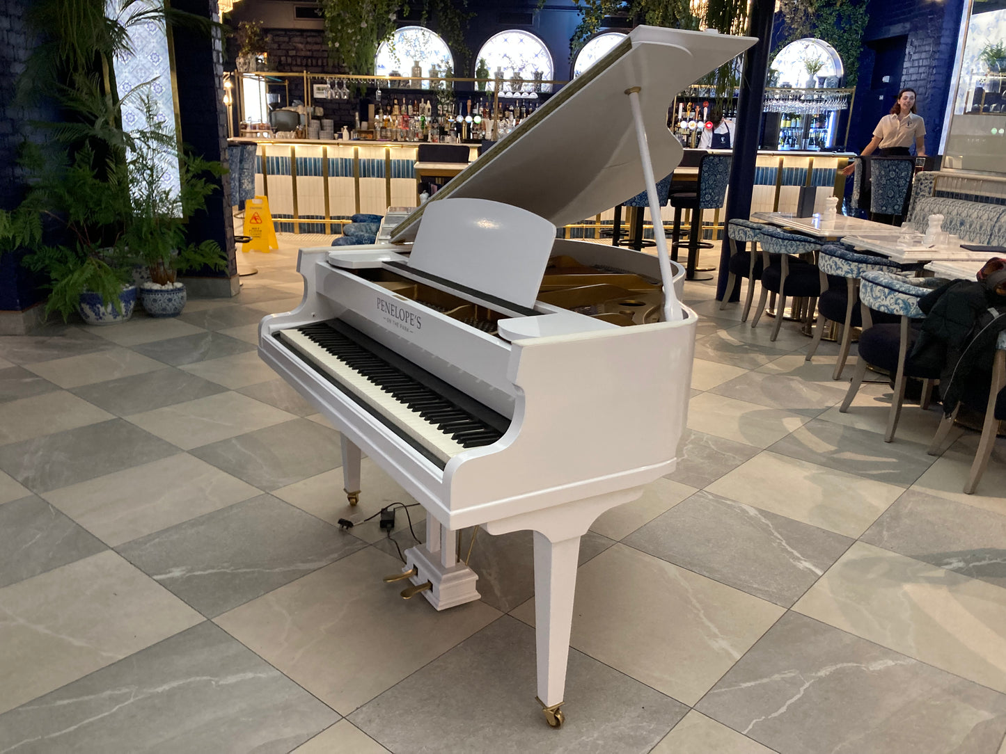 Digital-Converted White Baby Grand Piano | Acoustic Grand with Built-In Digital System | UK Delivery”