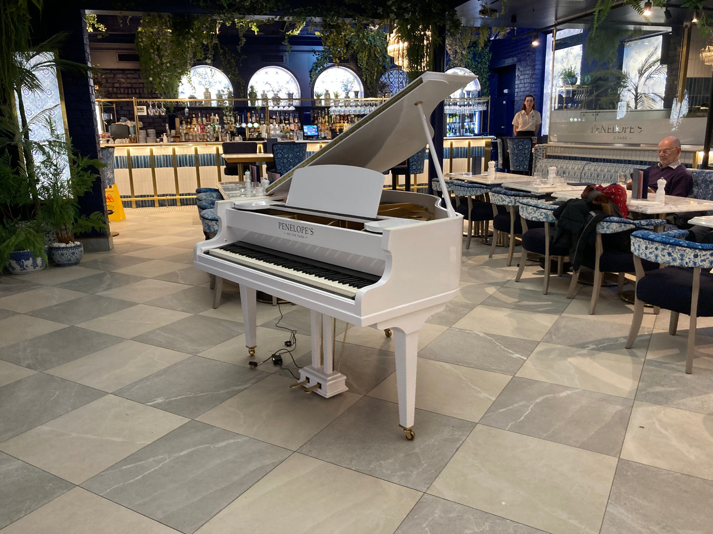 Digital-Converted White Baby Grand Piano | Acoustic Grand with Built-In Digital System | UK Delivery”