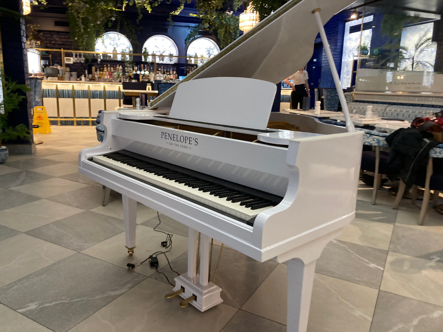 Digital-Converted White Baby Grand Piano | Acoustic Grand with Built-In Digital System | UK Delivery”