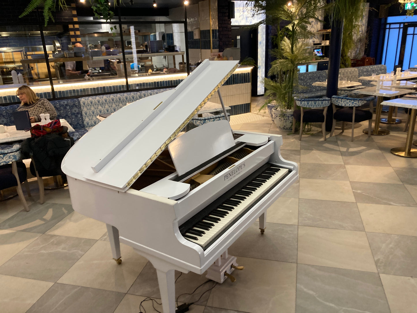 Digital-Converted White Baby Grand Piano | Acoustic Grand with Built-In Digital System | UK Delivery”