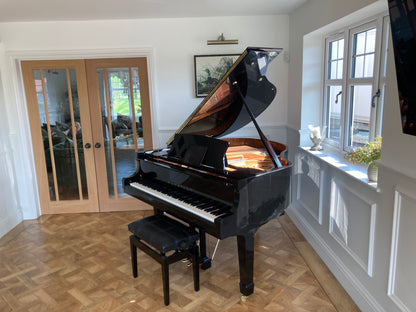 Luxury black self-playing baby grand piano with iPad - piano plays itself - UK