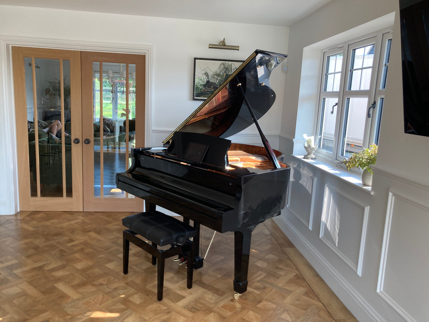 SOLD - Luxury Black Self-Playing Baby Grand Piano | Full Digital System | Delivery Included.